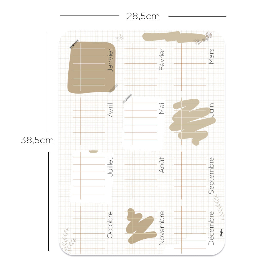 Magnetischer Geburtstagskalender