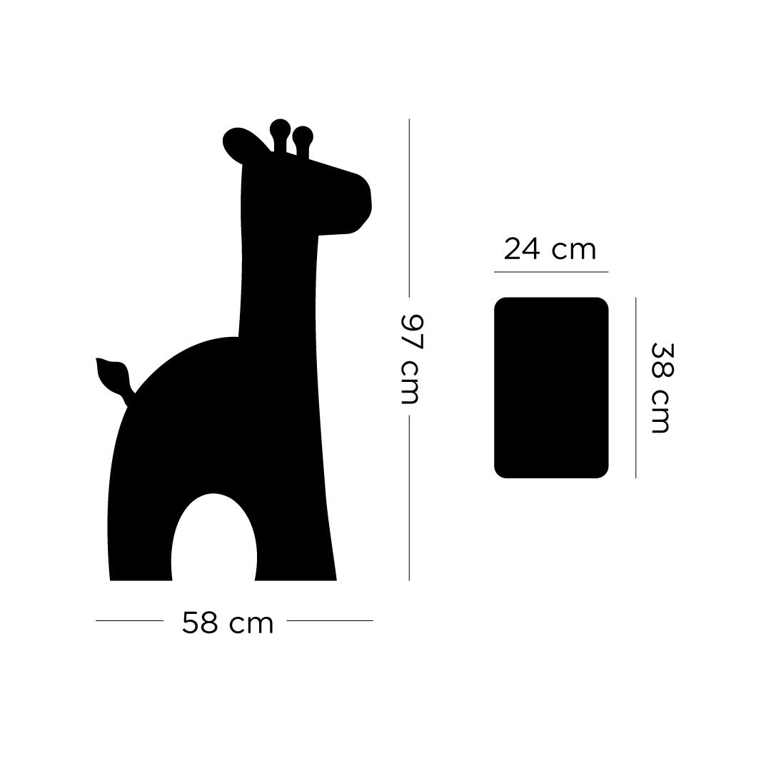 Tableau magnétique girafe