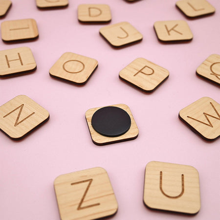 Alphabet magnétique en bois 26 lettres